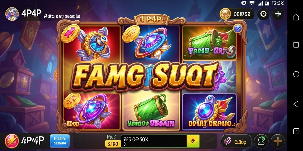 Tampilan menarik dari gameplay 4P4P yang seru dan mendebarkan.