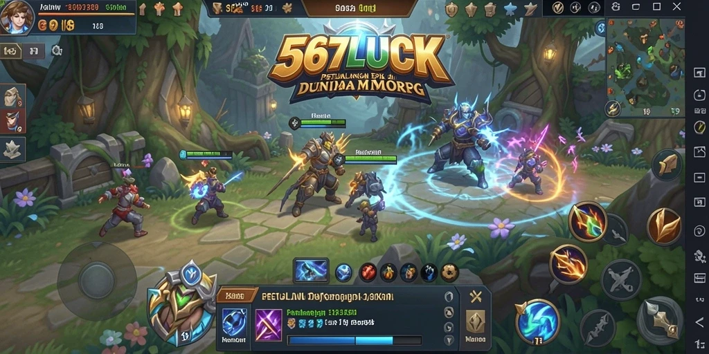 Gameplay 567LUCK yang mengasyikkan dalam dunia MMORPG.