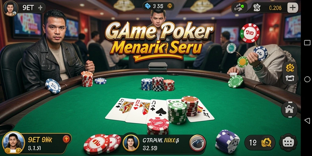 Gameplay seru poker di 9ET yang membuat ketagihan.