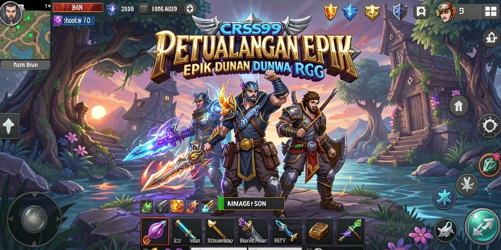 Tangkapan layar gameplay CRS99 dengan aksi pertarungan yang menegangkan.