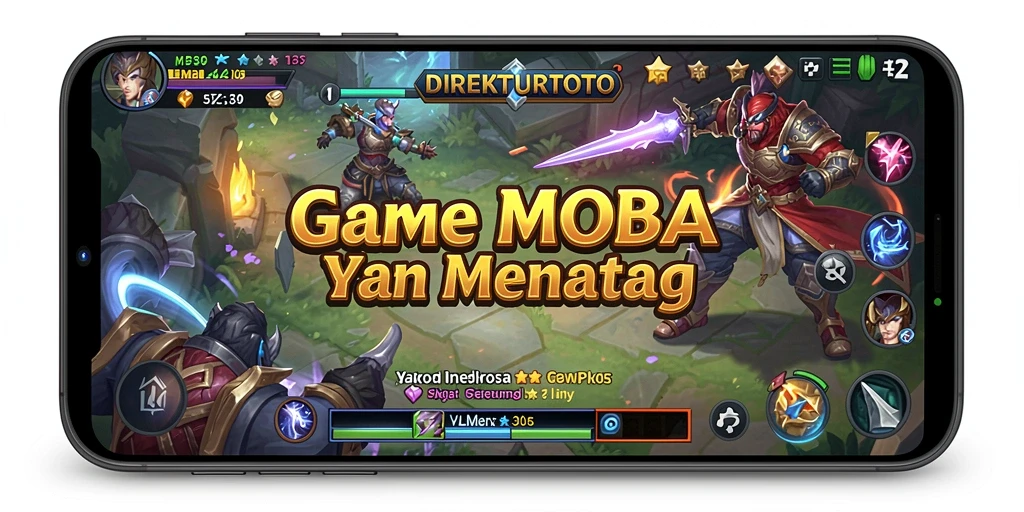 Tampilan gameplay seru dalam DIREKTURTOTO dengan karakter unik.