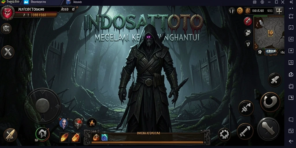 Gameplay menyeramkan dalam INDOSATTOTO dengan suasana kegelapan.