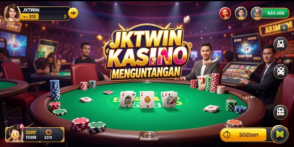 Tampilan menarik dari gameplay JKTWIN yang menampilkan permainan Kasino.