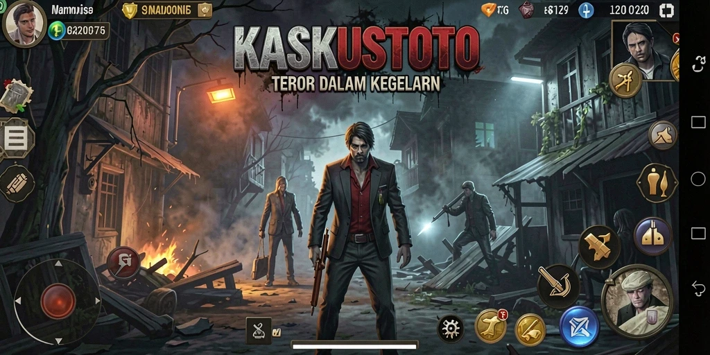Tangkapan layar gameplay KASKUSTOTO menunjukkan momen mencekam yang menegangkan.