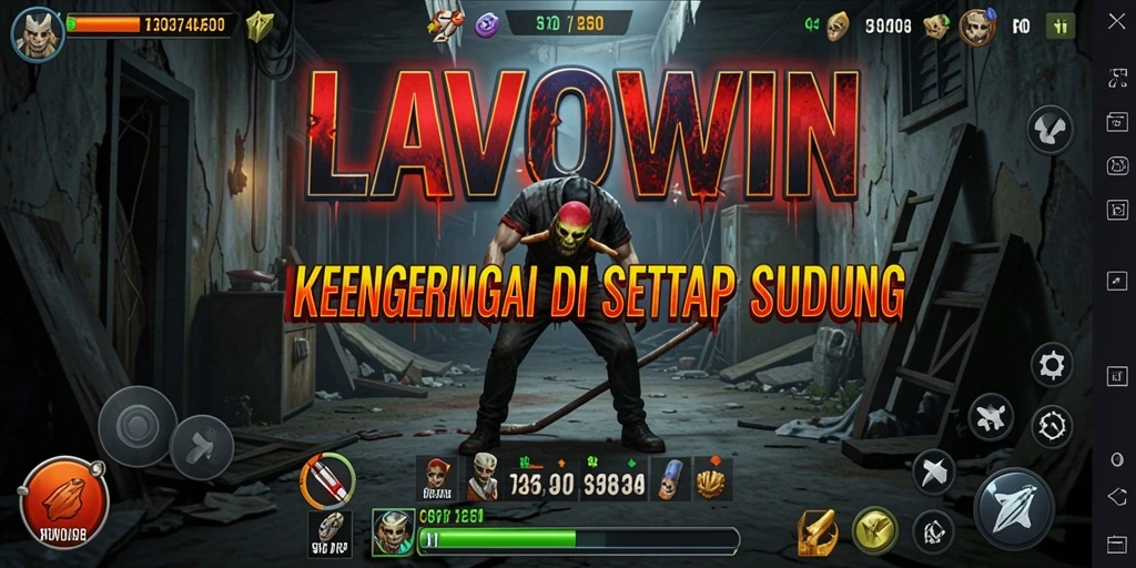 Tampilan gameplay menakutkan dari LAVOWIN dengan suasana Horror.