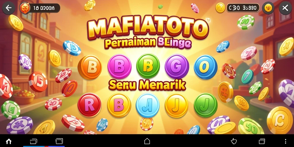 Tampilan utama gameplay Bingo di MAFIATOTO yang seru.