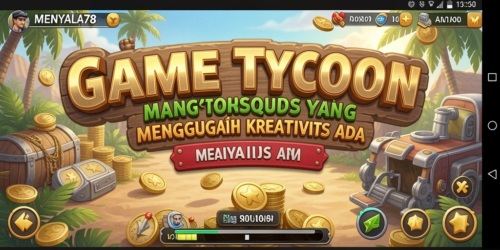 Tangkapan layar gameplay MENYALA78 yang menampilkan manajemen bisnis Tycoon.