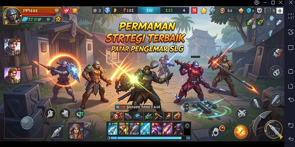 Tampilan gameplay seru PP444 yang penuh strategi.