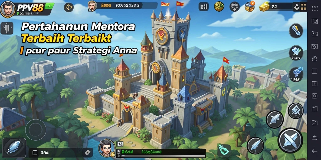 Tampilan gameplay seru dari PPV88 menara pertahanan.