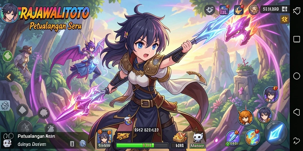 Tampilan dinamis dari gameplay RAJAWALITOTO yang mengasyikkan.