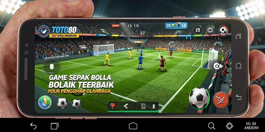 Tangkapan layar TOTO80 menampilkan aksi seru di lapangan sepak bola.