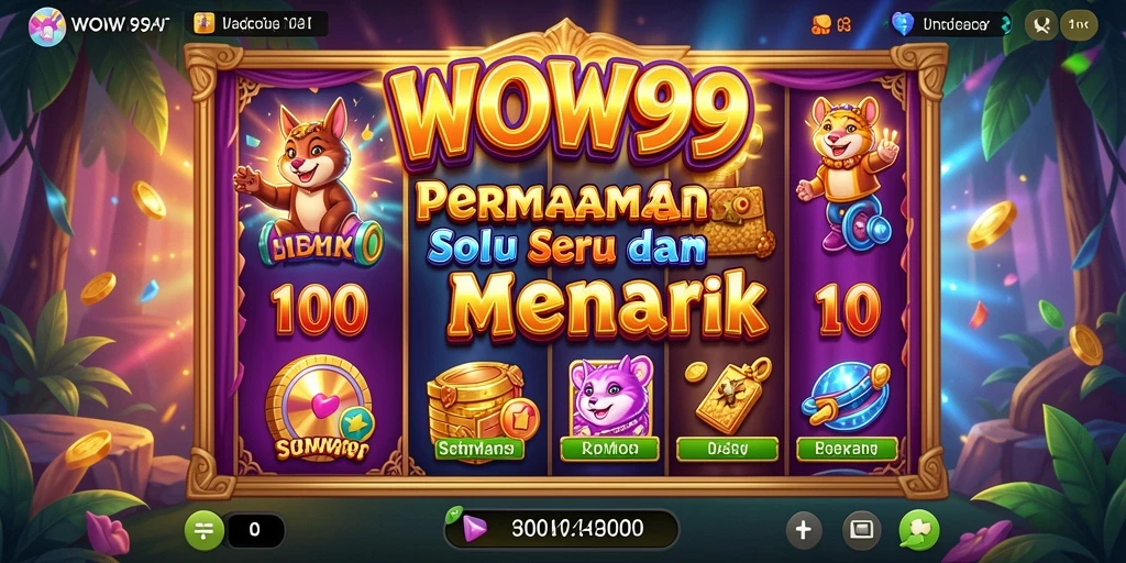 Tampilan menarik dari gameplay Slot WOW99 yang penuh warna.