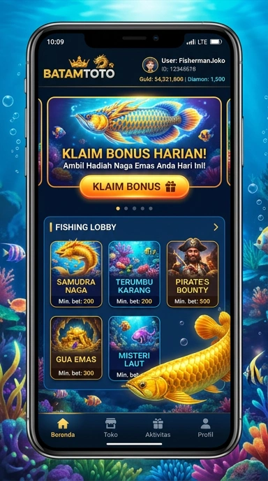 Tampilan aplikasi batamtoto dengan berbagai pilihan kategori aplikasi.